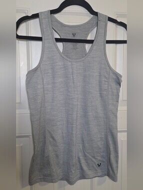 Stoic - Light Grey Racerback Performance Wool-blend Tank